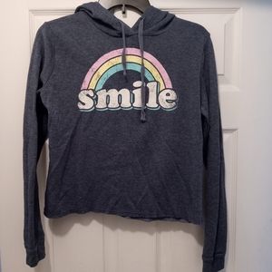 Modern Lux Cropped, Smile Hoodie
